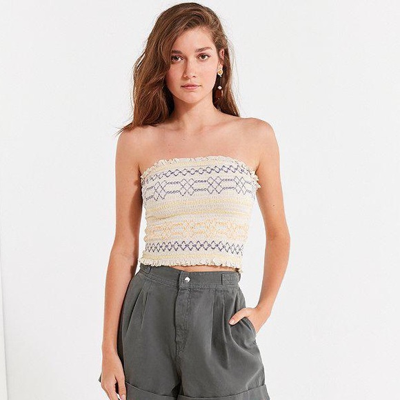 Urban Outfitters Moko smocked tube top - Picture 2 of 7